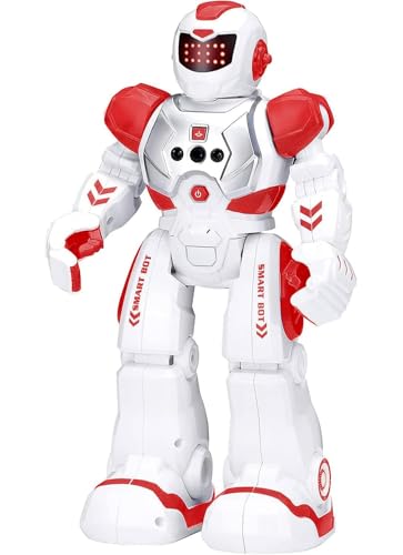 KingsDragon Robots Toy for Kids, RC Robot Gesture Sensing Smart Toy - color: Red