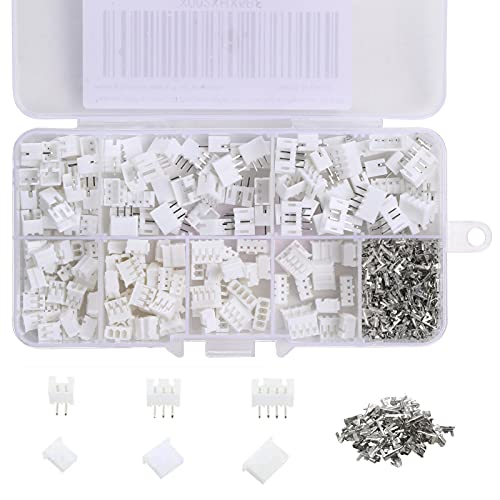 450Pcs 2.0mm JST-PH Connector Kit 2/3/4 Pin Housing Connector - size: 450 Pcs - 2.0 mm 2/3/4 Pin JST-PH