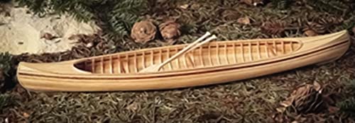 Midwest 982 - Peterboro Canoe 1:12 - Wooden Boat Model Building Kit for Adults 15.75" Long - DIY Woodcraft Self Assembly -Wood Model Starter Kit