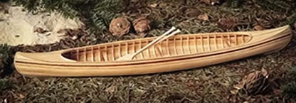 Midwest 982 - Peterboro Canoe 1:12 - Wooden Boat Model Building Kit for Adults 15.75" Long - DIY Woodcraft Self Assembly -Wood Model Starter Kit