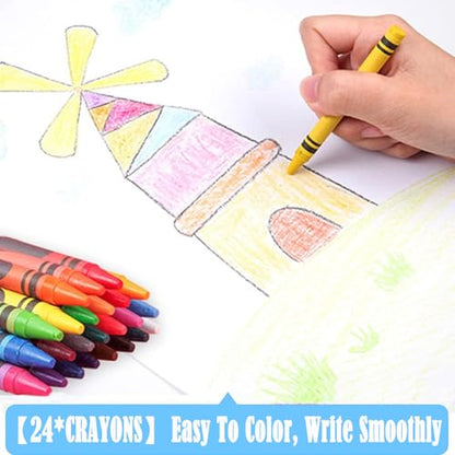 DLUCKY 208 PCS Art Supplies Drawing Art Kit Adults for Kids Art Set,Blue - color: BLUE
