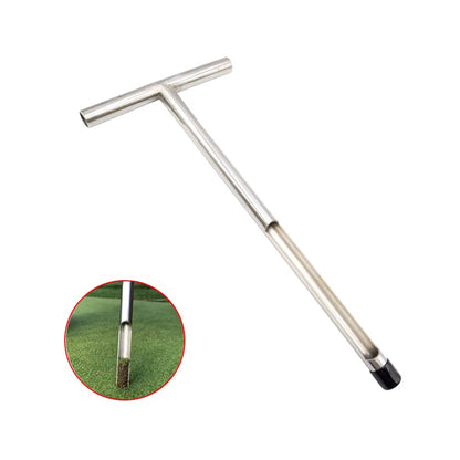 X·CELLENT Soil Probe, Soil Sample Probe 20 Inch with Reusable Soil Sampler Bags,Stainless Steel T-Style Handle Soil Test Kit, for Soil Sampling Plant Care/Agriculture/Garden/Farm(20”S/T-Style） - size: 20”S/T-Style（A）