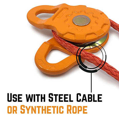 GearAmerica Mega Snatch Block 25T - Doubles Winch Power, 2 Pack - Off-Road - color: Mega Snatch 2 Pack