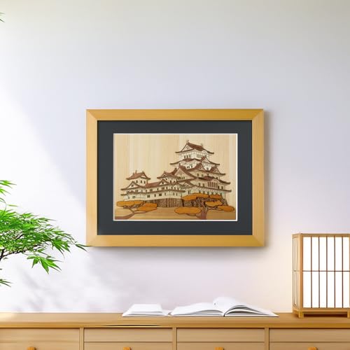KINOWA Wooden Art Kit Kiharie Himeji Castle Made in Japan