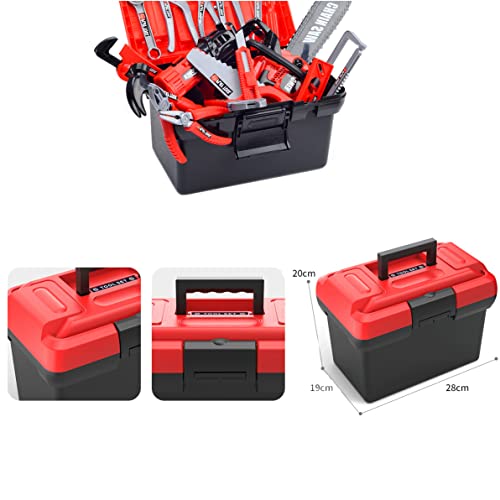Kids Tool Set, 55 Pcs with Box and Electronic Toy Drill for Child Ages 3+