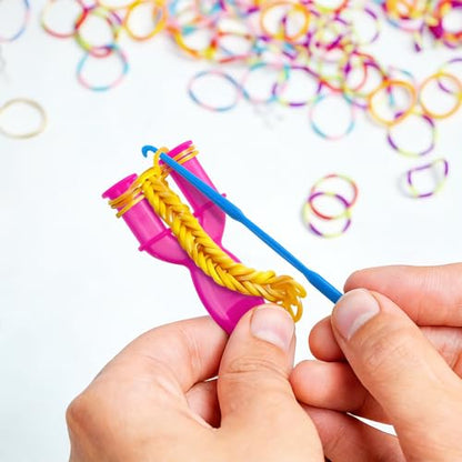 BlingKingdom 600 PCS Rubber Band S Clips, Colorful Loom Bracelet Tools