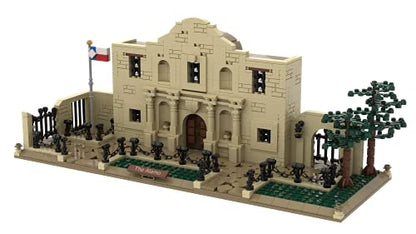 Atom Brick The Alamo Building Set, 1:100 Scale, 1066 Pieces, Ages 14+
