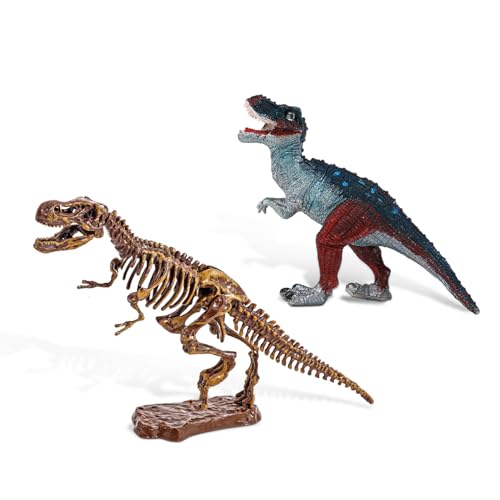 Dinosaur Dig Kit for Kids, Tyrannosaurus Rex Fossil Excavation Science Set with Full Tools, 3D Skeleton Puzzle Assembly, STEM Archaeology Educational Craft Toys, Gift for Boys Girls 6+ - size: Tyrannosaurus Rex Excavation