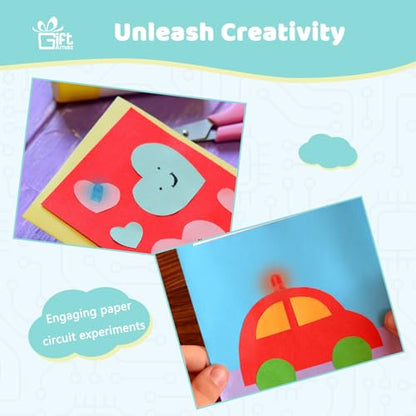 GiftAmaz Paper Circuits Kit for Kids, Child-Friendly Paper Circuit Board - style: Paper Circuits Kit