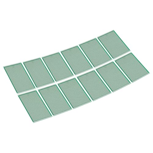 PATIKIL 4.7" x 3.1" PCB Board Circuit, 12 Pcs Single Sided Prototype Solder Boards for DIY Soldering and Electronic Project Circuit Boards Solderable Breadboard, Green - size: 4.7" x 3.1"
