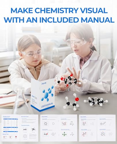 JoyCat 404-Piece Molecular Model Kit for Organic and Inorganic Chemistry - style: 404 Pieces