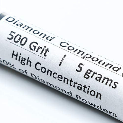 TechDiamondTools Diamond Lapping Paste Polishing Compound USA Made 500 Grit 36-54 Microns Lapping Compound for Rock Glass Metal Jewelry Resin Marble with High Concentration Diamond Powder - size: 500 grit / 36 - 54 microns