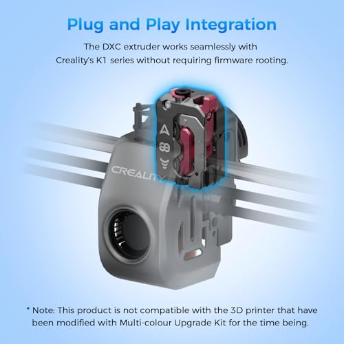 Creality DXC Extruder, K1 SE/K1C/K1/K1 Max Upgrade Extruder Kit with Smart Filament Break Detection, K1 Series Dual Gear Feeding Extrusion, Reducing Filament Wear Rate by 60% - style: K1 Series DXC Extruder