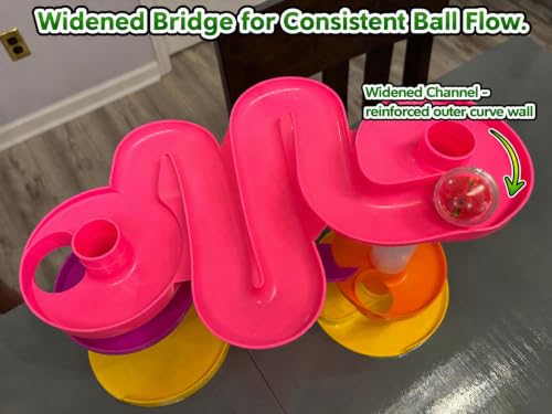WEofferwhatYOUwant Super Ball Drop Tower - Safe Large Balls Long Ramps 10M+ - style: Super Ball Drop