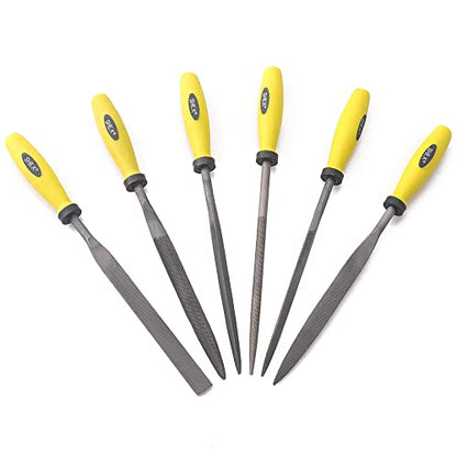 Needle File Set (6 PIECE Set) 5x180mm - color: Carbon Steel, size: 5x180mm