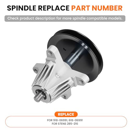 ILONPA 42 inch 618-06991 918-06991 Spindle Blade Belt Kit for MTD Columbia Troy Bilt LT4200 T1000 T1400 T1800 M115-42 Bronco Pony, Includes 742-04308 742-04312 Blade, 753-08171 Belt 1/2" x 96" - size: 42 inch Spindle Kit