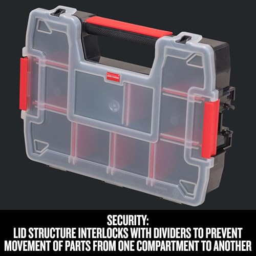 CRAFTSMAN 10-Compartment Small Tool Storage Organizer, Plastic (CMST14021) (Pack of 6) - size: 1 Count (Pack of 6), style: Small Organizer