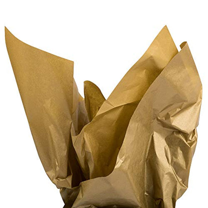 JAM PAPER Tissue Paper - Gold Semi-Metallic - 10 Sheets/Pack - color: Gold, size: 10 Count (Pack of 1)