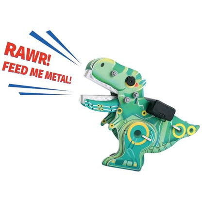 Playnovate Metal Detecting Dino STEM Kit | Electronics Circuit Science Toy for Kids | Light & Sound | Includes QR Engineering Tutorials | Birthday Gifts for Boys & Girls Age 8,9,10,11,12 Years