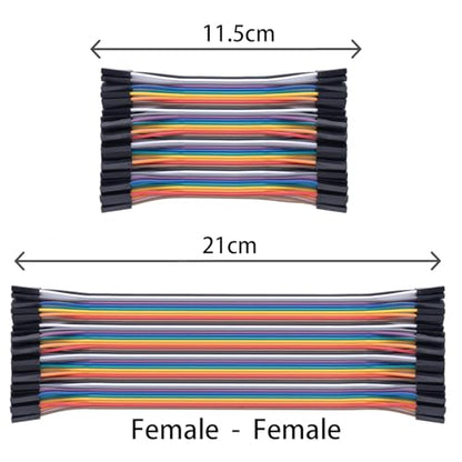 Aypzuke 10cm+20cm 240pcs Breadboard Jumper Wires Cable Kit, Male to Female, Female to Male, Compatible for Arduino and Raspberry Pi - size: 10cm+20cm