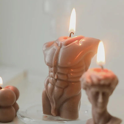 Candle Molds - Silicone Mold for Candles Making, DIY 3D Moulds for Soy Wax, Beeswax, Scented Candle, Valentine's Day Gifts (Muscle Man) - color: Muscle Man