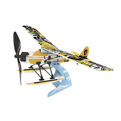 PLAYSTEM Rubber Band Aeroplane Seaplane STEM Kit - color: Seaplane