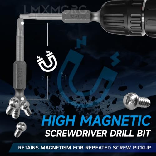 7PCS Triangle Screwdriver Set Triangle Bit Set S2 Alloy Steel 2"/50mm 1/4 Hex-Shank Tamper-Proof Security Bit TA18 TA20 TA23 TA25 TA27 TA30 TA46 - color: Triangle Head