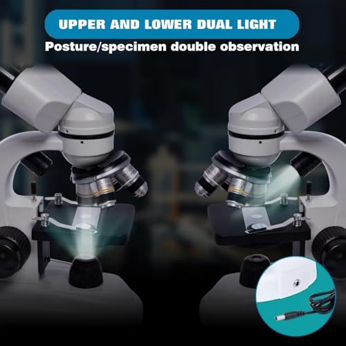 SELFIE CAT 200X-5000X Binocular Compound Microscope for Adults & Students