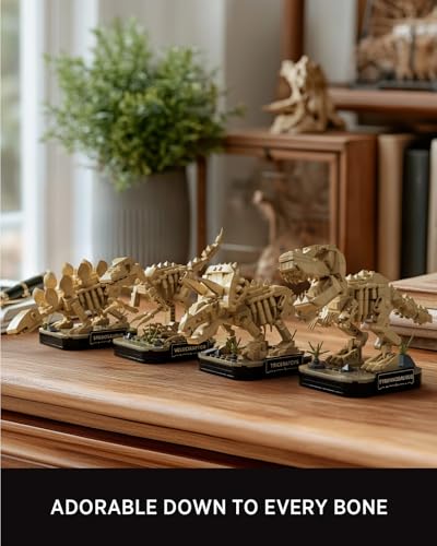 Nifeliz Mini Dinosaur Fossil Collection Building Set, NF10360 - color: Mini Fossils: 4 Pack
