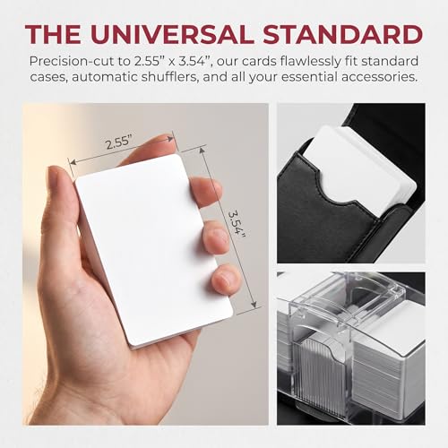 Didiseaon Blank Playing Cards Paper White 2 Sets for DIY Poker Games