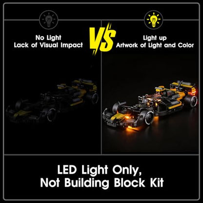 LED Light for Lego 77252 APXGP Team Race Car from F1 The Movie Set, Light Kit Compatible with Lego 77252 Building Blocks Model, Not Included The Model Set - style: Modern
