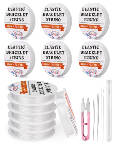 1 mm Stretchy Bracelet String Elastic String for Bracelet Making String - size: 1 Size