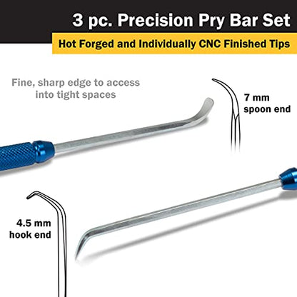 Titan Tools 85504 3-Piece Precision Pry Bar Tool Set s - style: 3-Piece Set