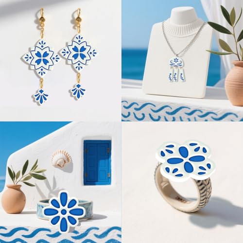 ORIGACH 17 Pcs Portuguese Peranakan Tiles Polymer Clay Cutters Set - style: Portuguese Peranakan Tiles