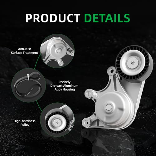 Belt Tensioner and Serpentine Belt Kit #39191 6PK1000 - size: for Z4/X1/X3/428i/528i 2012-2018