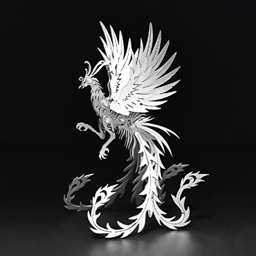 FILASLFT 3D Metal Puzzles for Adults,Mechanical Model Kit Undead Bird - color: B2-undead Bird-silvery