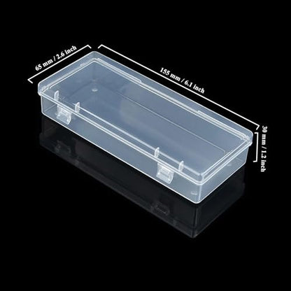 LJY 10 Clear Rectangular Plastic Boxes, 6.1 x 2.6 x 1.2 in for Beads - color: Transparent, size: 6.1 x 2.6 x 1.2 inch