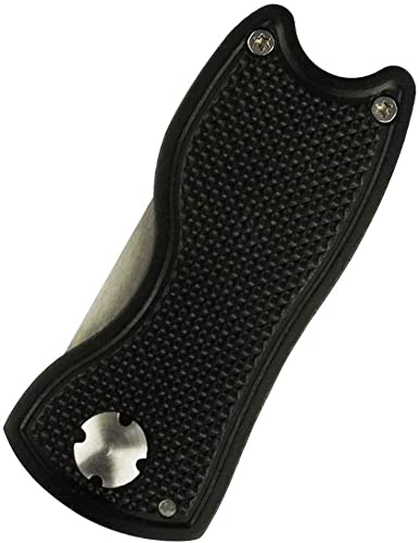 Foldable Golf Divot Repair Tool with Golf Ball Marker - color: Black-USA Flag