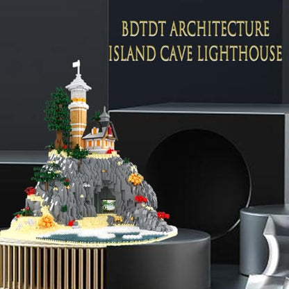 BDYDT Architecture Island Cave Lighthouse Micro Building Blocks Sets（5686PCS）- Building Block Model Gifts and Unique Collectibles Suitable for Children and Adult Creative Enthusiasts
