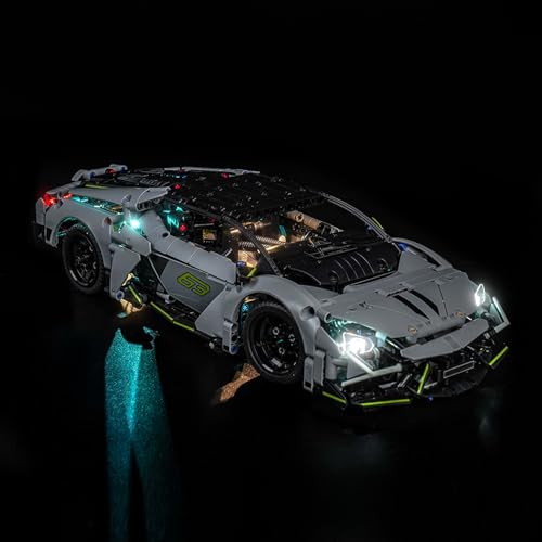 LED Lighting Compatible with Lego Technic Lamborghini Revuelto Super Sports Car 42214 - JUST Lights,Light Kit Compatible with Lego Technic 42214,NOT Included The Model Set