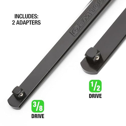OEMTOOLS 27115 Serpentine Belt Tool Kit, Crowfoot Wrenches, Shallow Sockets - style: Expanded Configuration