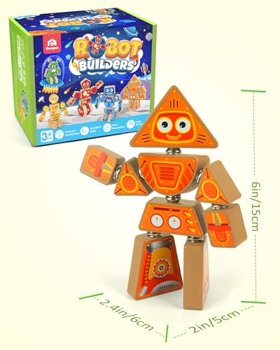 Coogam Snap Together Robot Builders for Toddlers