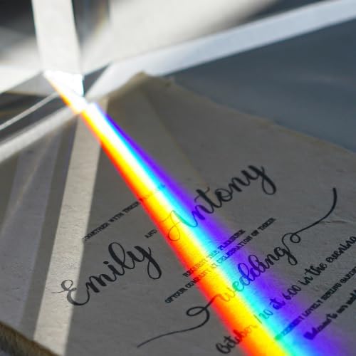 3PCS Crystal Prisms Set 1"/2"/4" Glass Prism Optical Triangular Prism Props - size: 1"/2"/4"