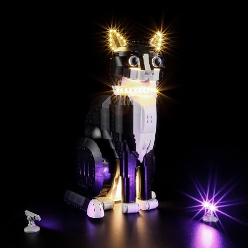 LIGHTAILING Light for Lego-21349 Tuxedo Cat - Led Lighting Kit Compatible with Lego Building Blocks Model - NOT Included The Model Set - style: (Only Light) 21349 Tuxedo Cat(Color Edition）