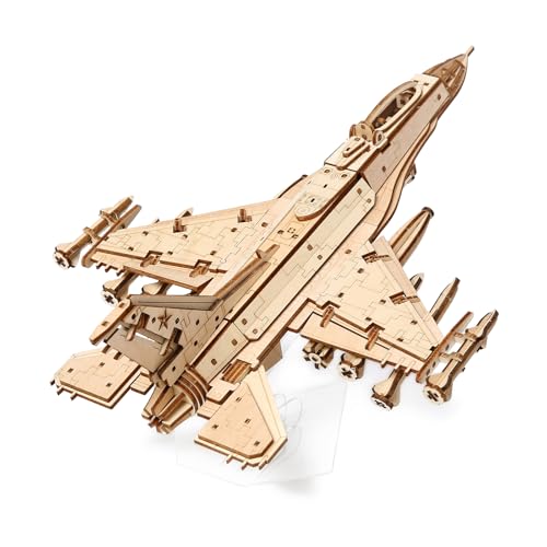 3D Wooden Puzzles for Adults, DIY Airplane Model Building Kit