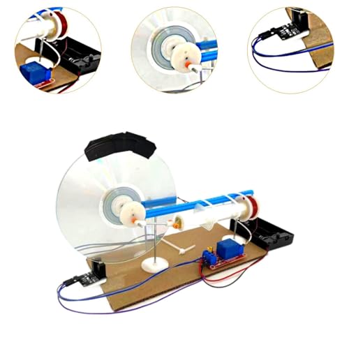 kowaku Electromagnetic Engine DIY Electric Model STEM Motor Kit Toy Assembly Set with PP Material and Simple Wiring Suitable for Kids Learning Parent Child