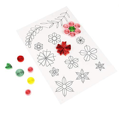 Woohome Quilling Supplies Paper Quilling Kits with 13 Quilling Tools and 1300 Strips Quilling Paper for Craft - color: Style 2
