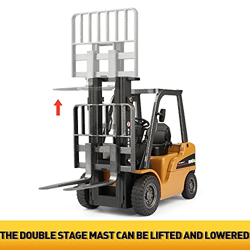 duturpo 1/50 Scale Diecast Forklift Truck Toys, High Detail Metal Construction Vehicles Model Toy for Kids (Forklift) - style: Forklift