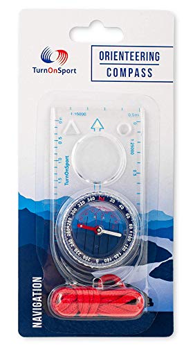 Orienteering Compass - Hiking Backpacking Compass | Advanced Scout Compass Camping and Navigation | Boy Scout Compass Kids - Children Compasses for Map Reading - Baseplate Compass Survival