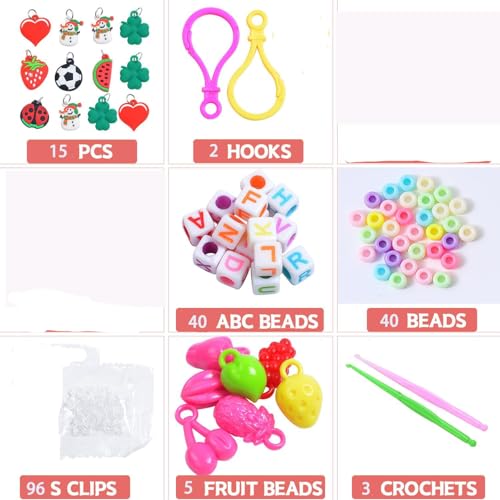 JIYAKO 2500+ Rubber Band Bracelet Kit, Loom Bracelet Making Kit for Kids - color: 2500+Rubber Band Bracelet Kit